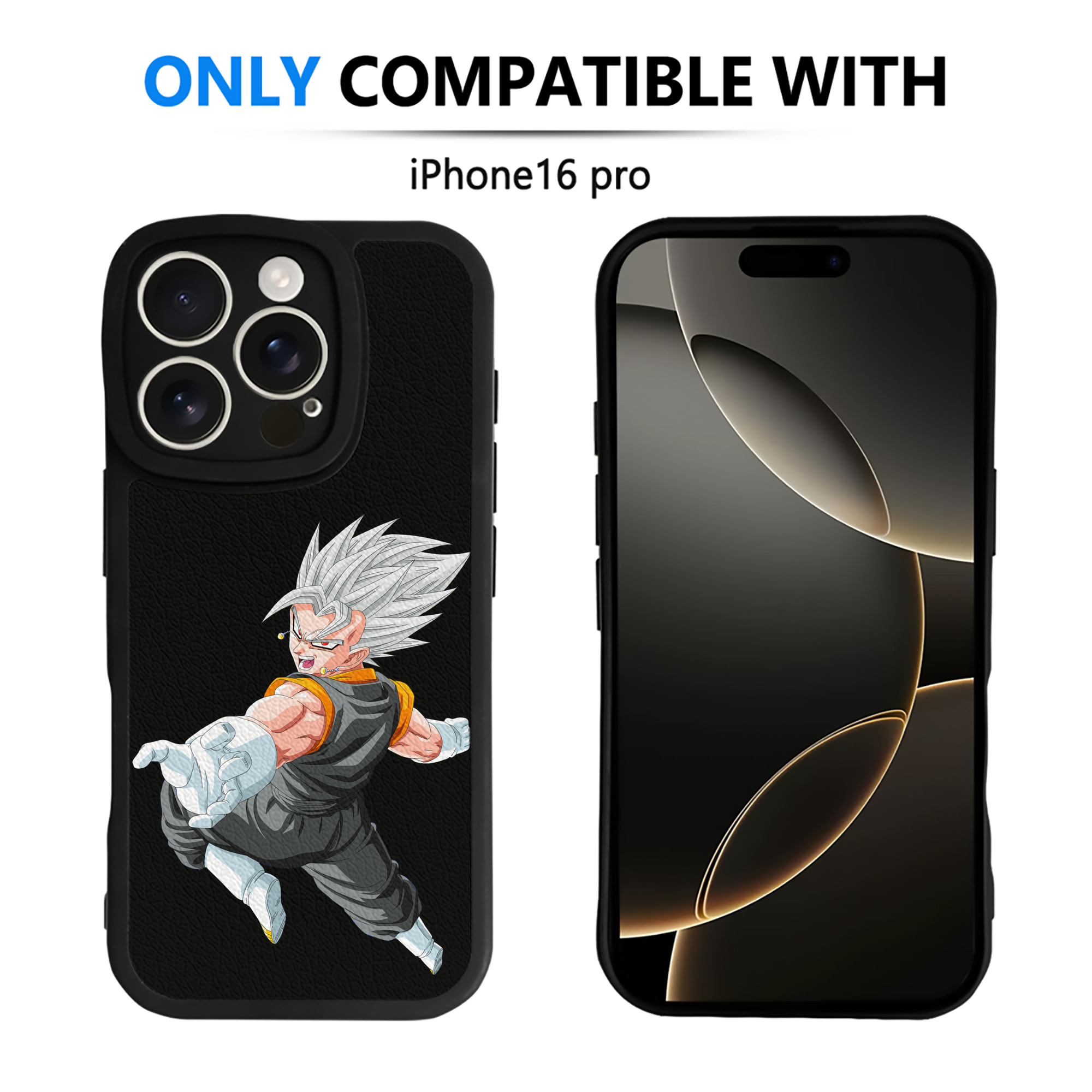 （画像用） ドラゴンボール ベジータ四世（Bejīta Yonsei）DRAGON BALL Vegeta IV 【iPhone 16シリーズ対応】シリコンスマホケース（レザー調） 材質：シリコン